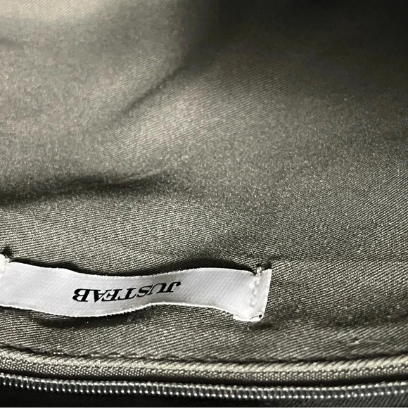 Just Fab Bradley Satchel black size 14.5”L X 10.5” H X 5.5” D almost new new - Picture 13 of 16